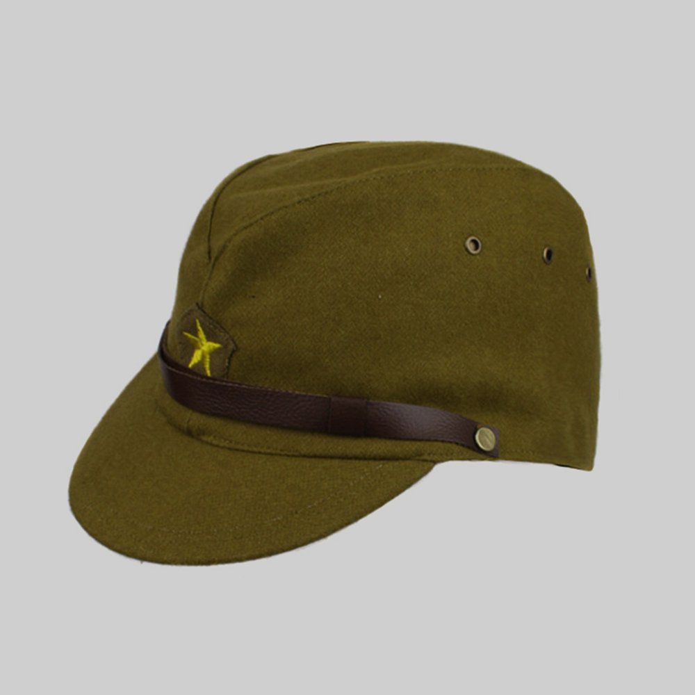 Amazon.com: ZWJPW-WW2 第二次世界大戰日本軍官帽日本帽羊毛軍官